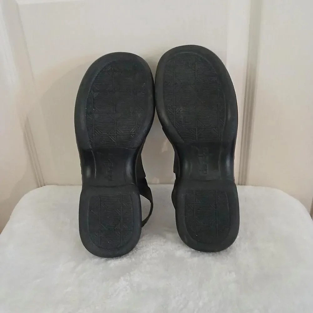 Dansko Black Leather Closed Toe Slingback Sandals 40 Boho Gorpcore Granola Basic